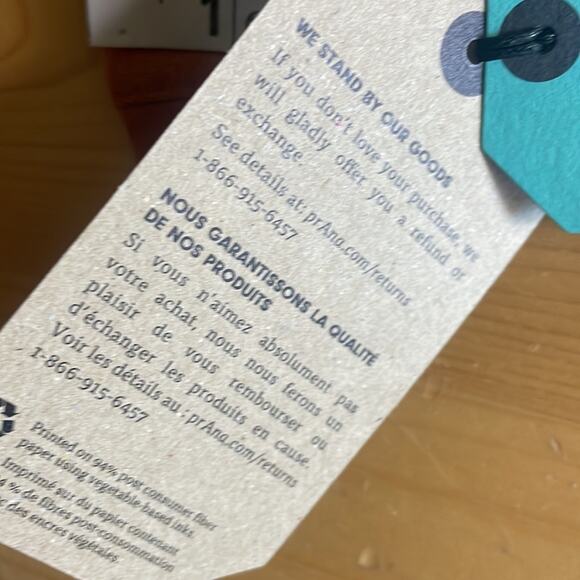 New! prAna Foundation Scoop Neck Tank top Copper Heather Stripe women's M - Picture 14 of 14